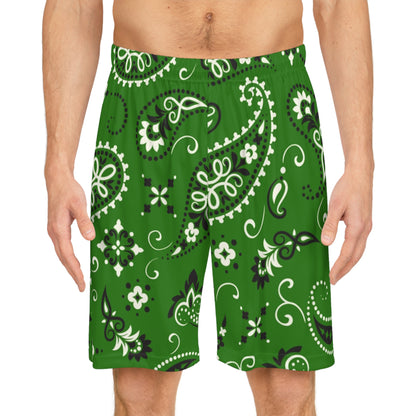 Green Bandana Shorts