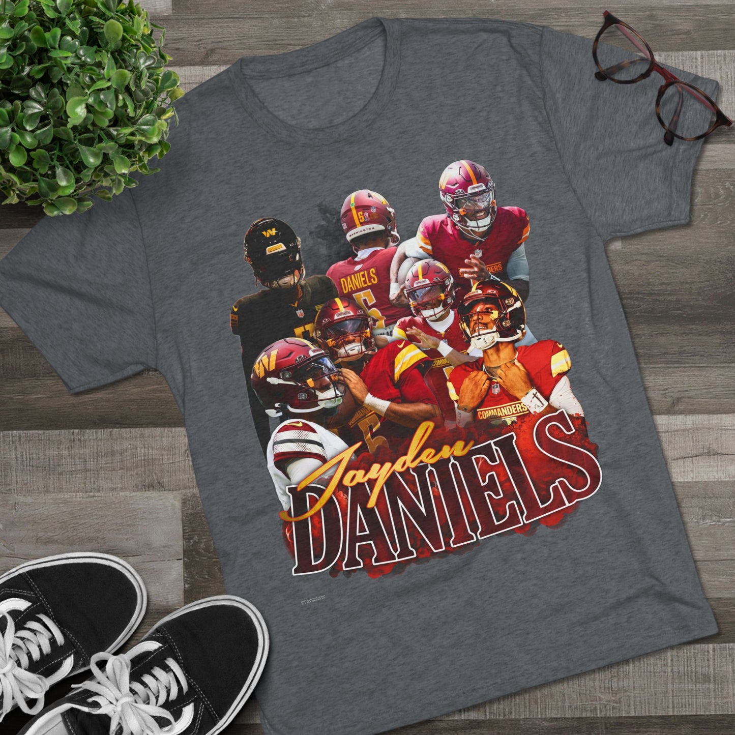 Jayden Daniels Tri-Blend Crew Tee