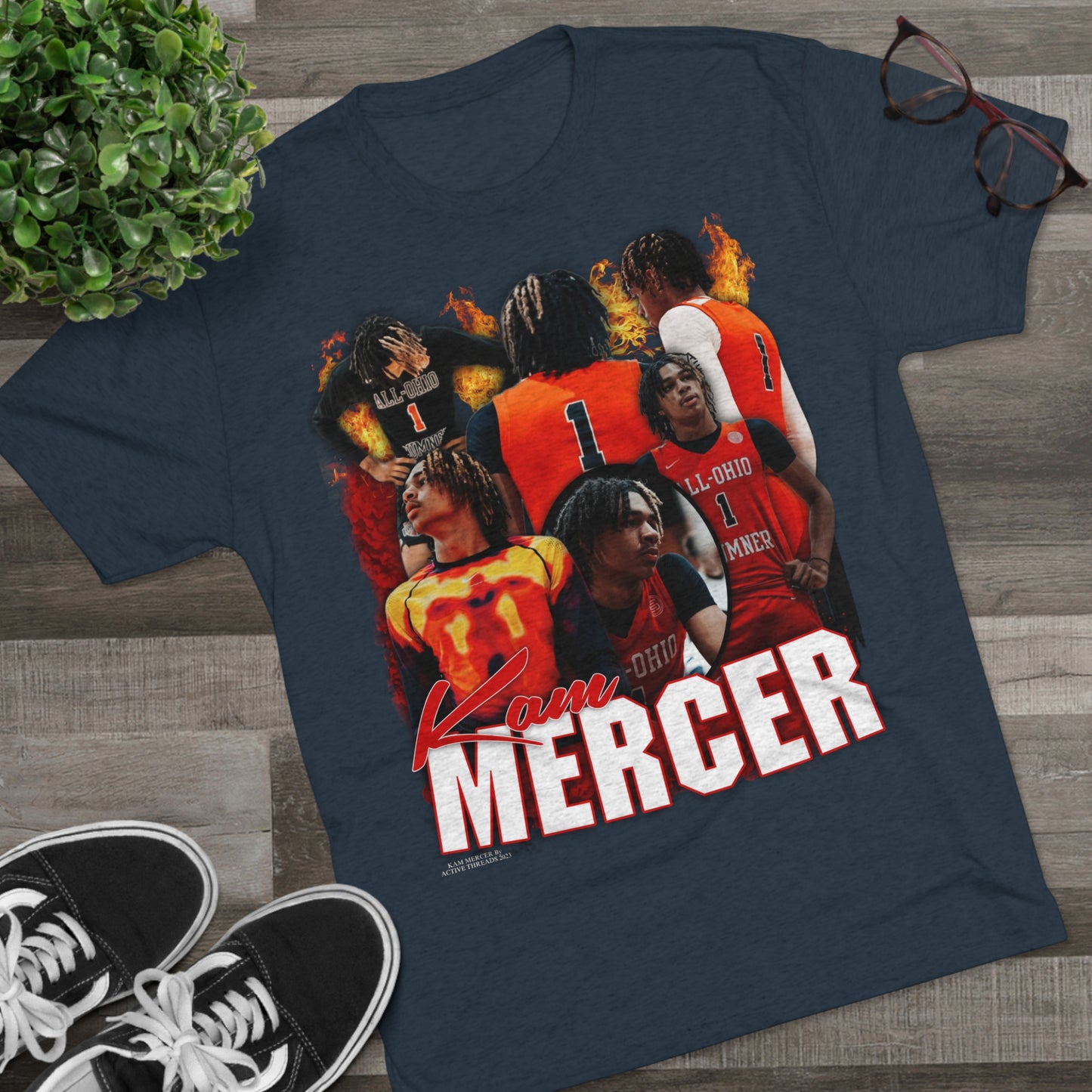 Kam Mercer Tri-Blend Crew Tee