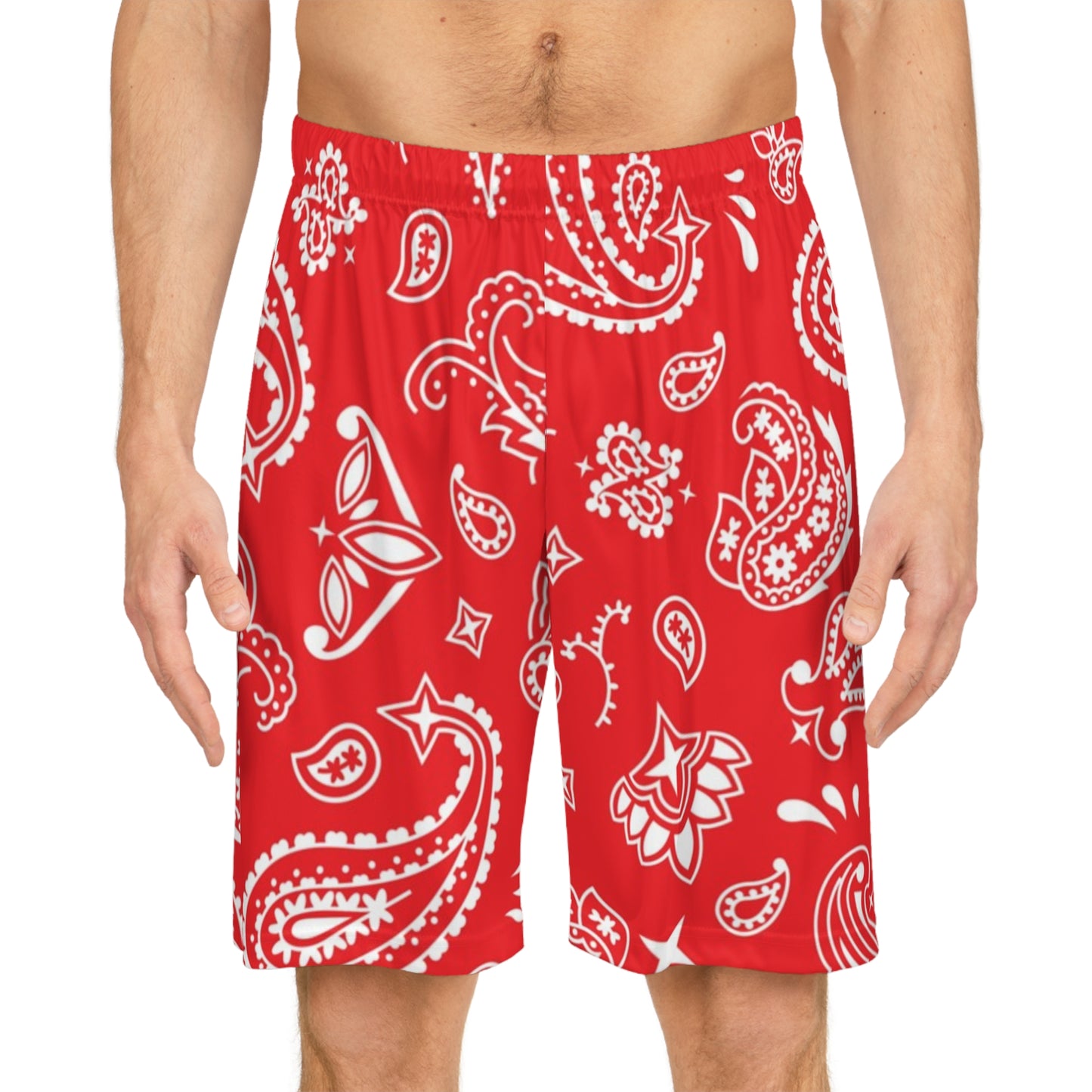 Red Bandana Shorts