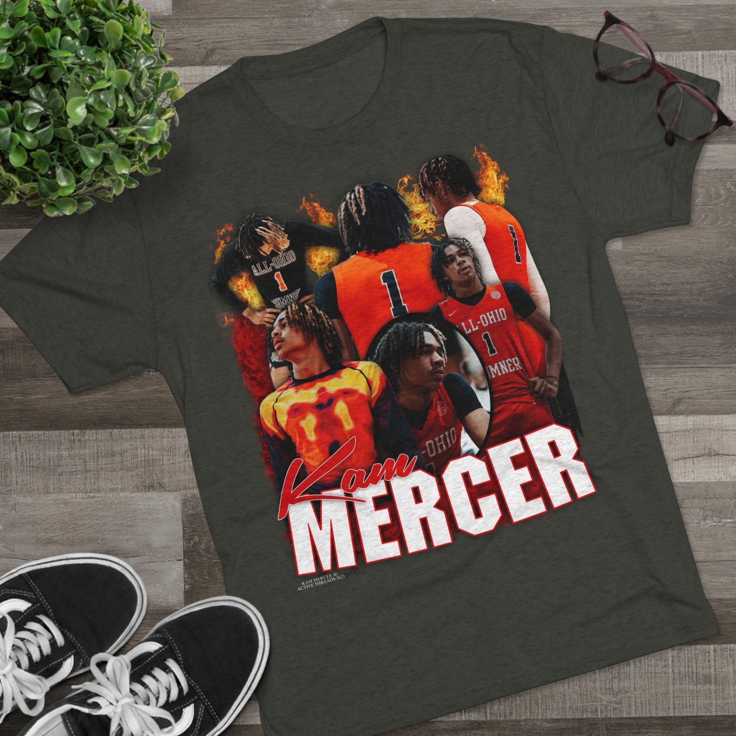 Kam Mercer Tri-Blend Crew Tee