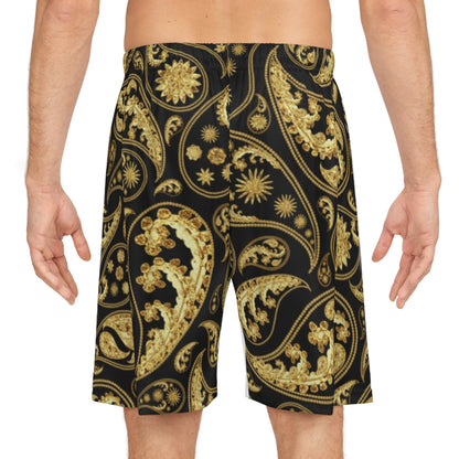 Gold Bandana Shorts