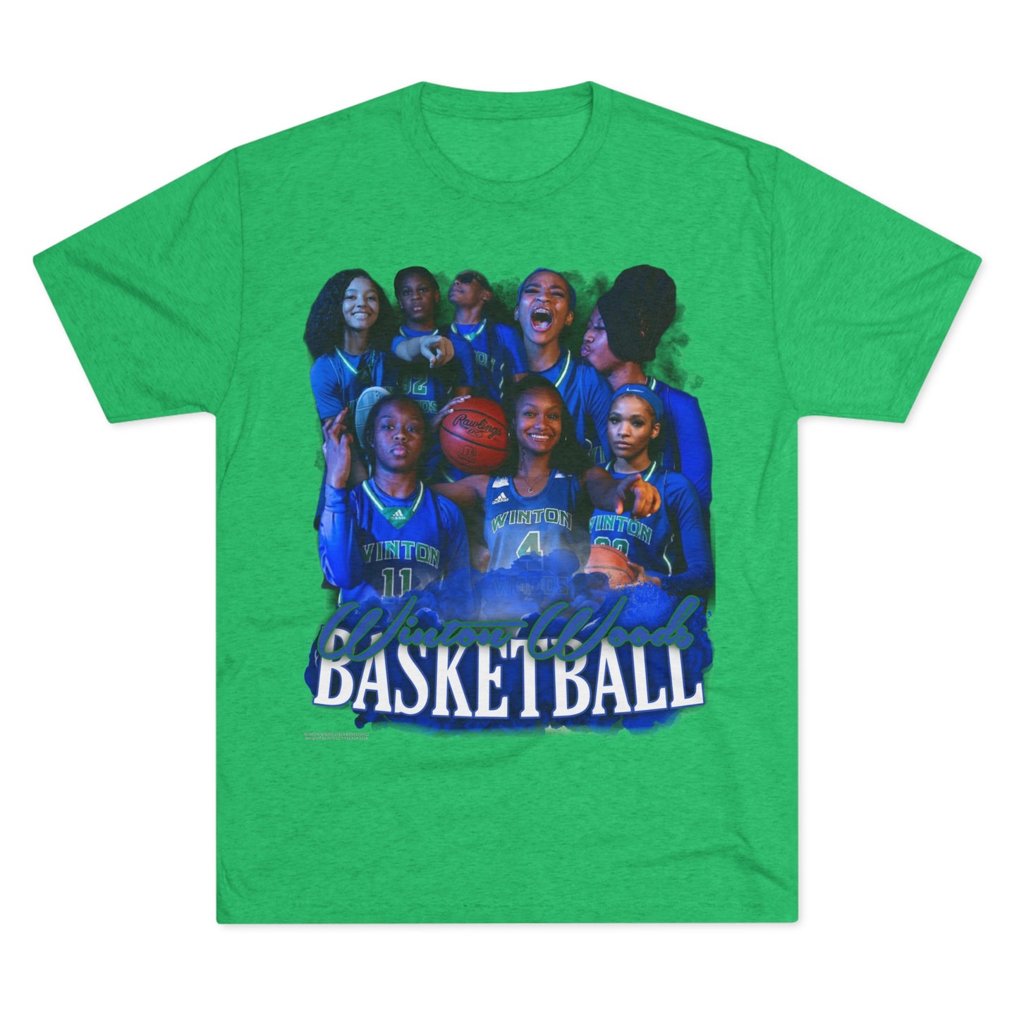 Winton Woods Girls Basketball Tri-Blend Crew Tee