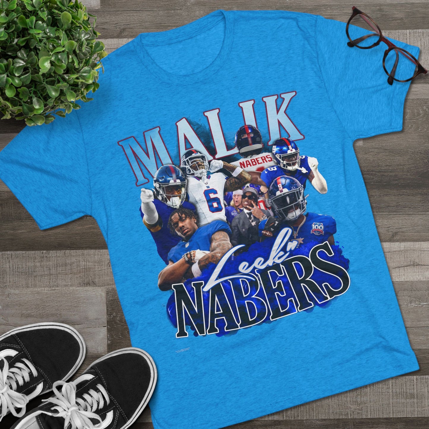 Malik Nabers Tri-Blend Crew Tee