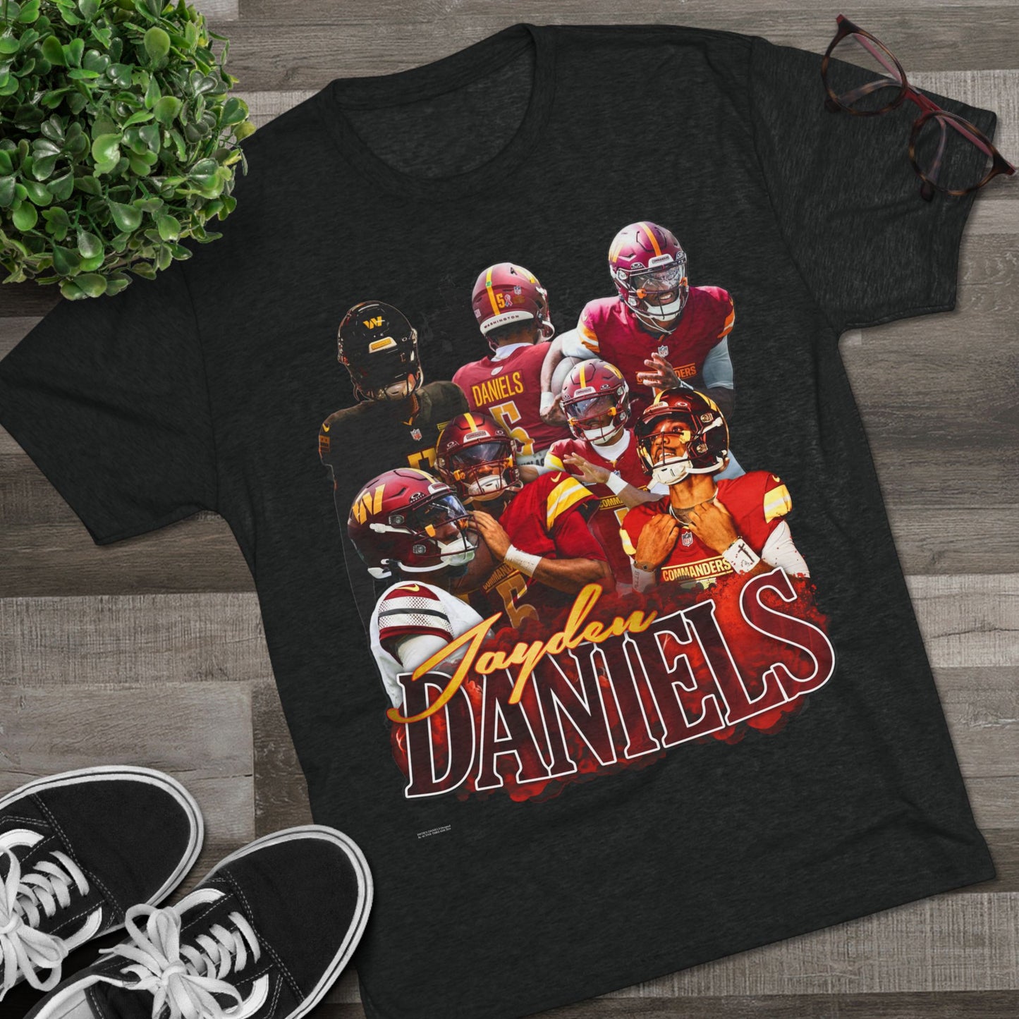 Jayden Daniels Tri-Blend Crew Tee