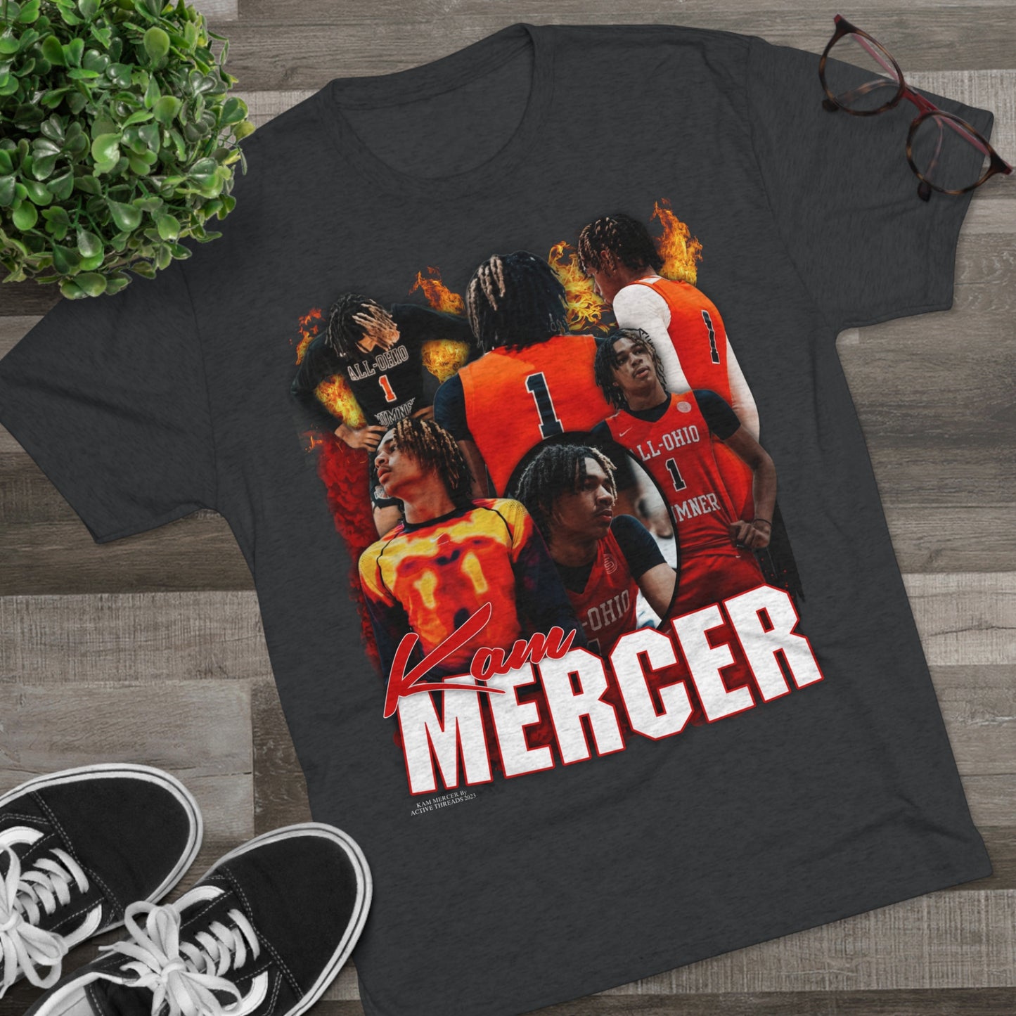 Kam Mercer Tri-Blend Crew Tee