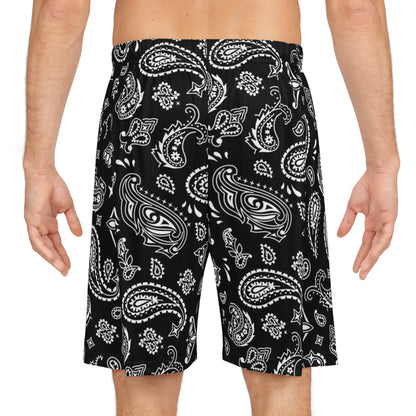 Black Bandana Shorts