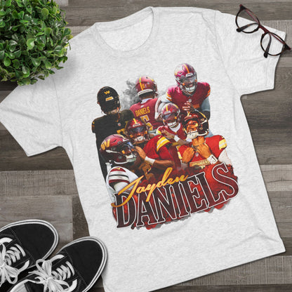 Jayden Daniels Tri-Blend Crew Tee