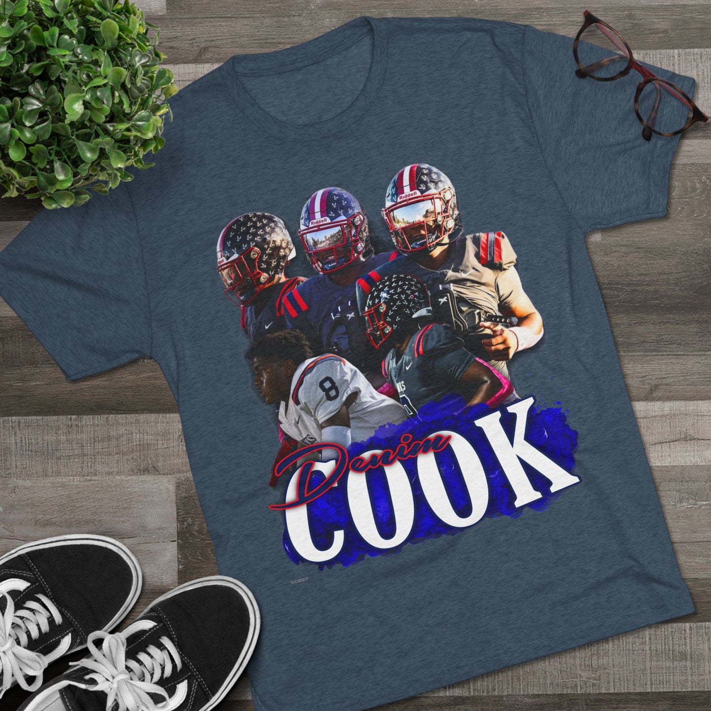 Denim Cook Tri-Blend Crew Tee