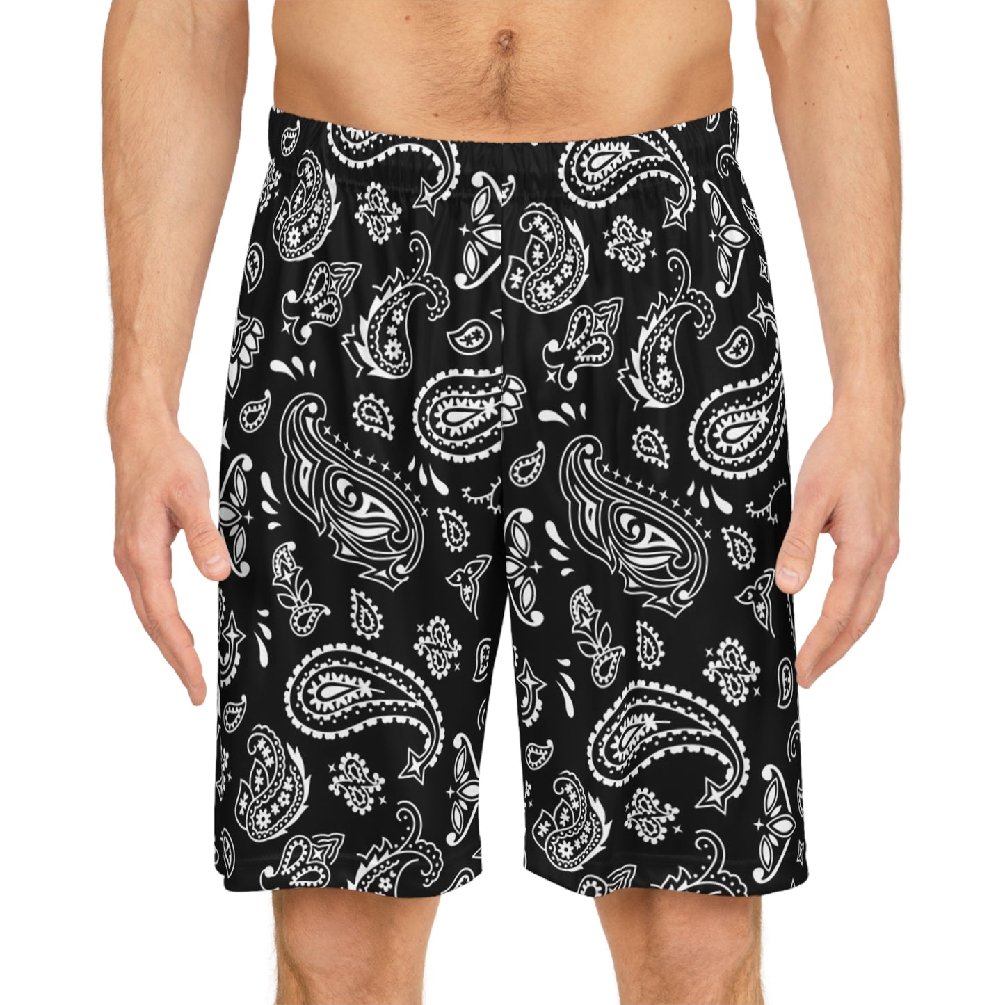 Black Bandana Shorts