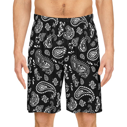 Black Bandana Shorts