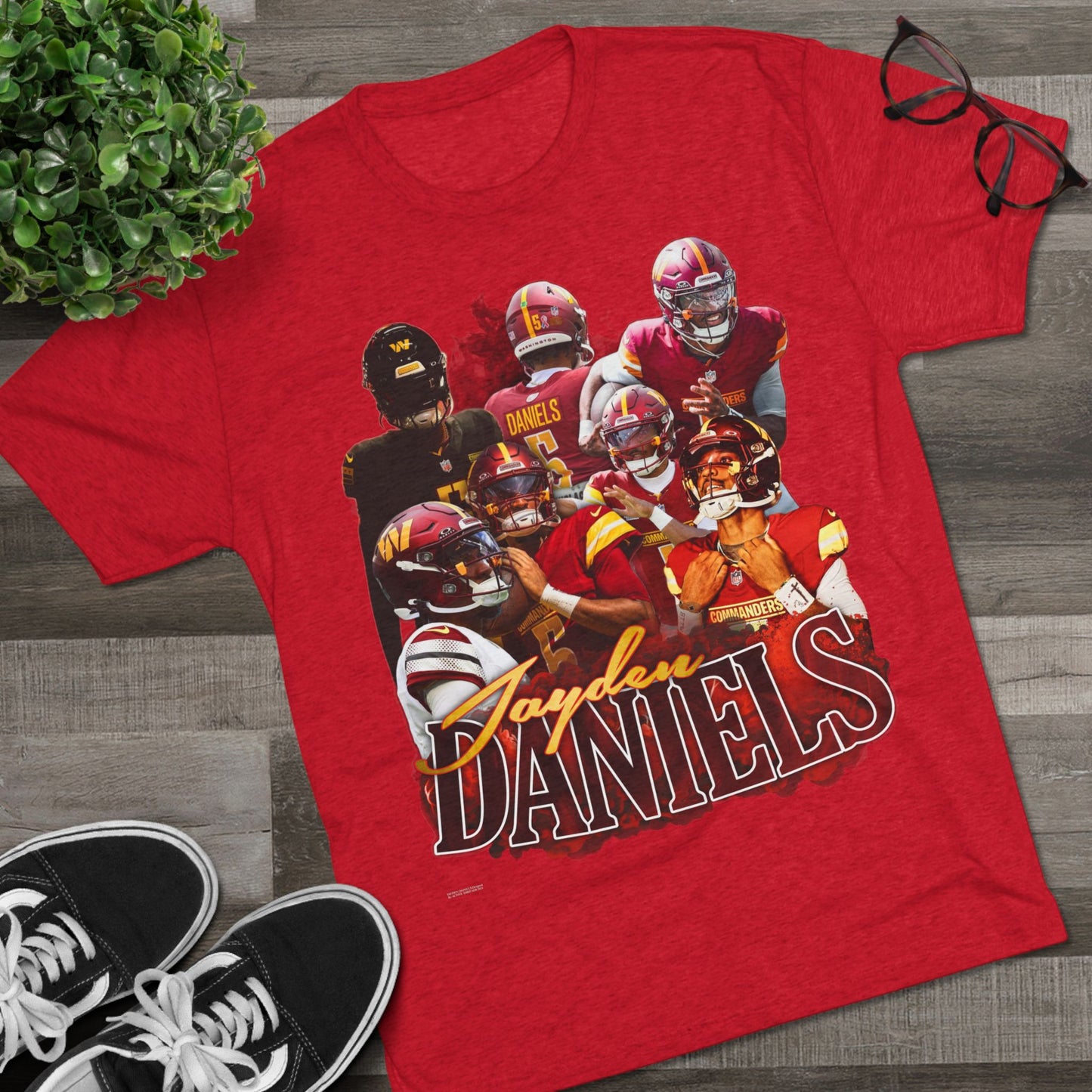 Jayden Daniels Tri-Blend Crew Tee