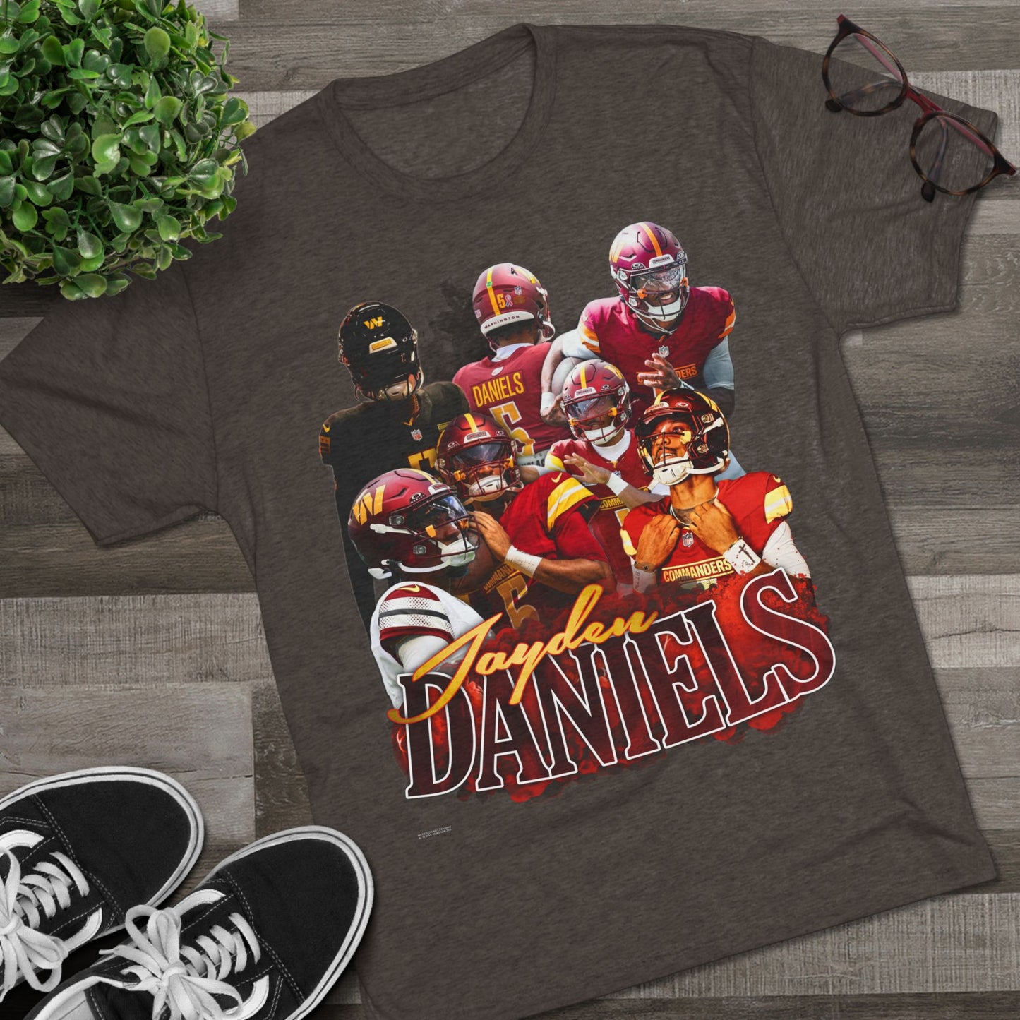 Jayden Daniels Tri-Blend Crew Tee